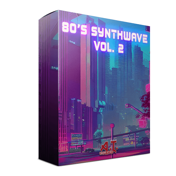 AT 80'S SYNTHWAVE 2 Sample & MIDI Kit